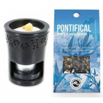 Br&ucirc;le-parfum + R&eacute;sine d'encens Pontifical juoda