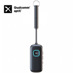 2 viename &bdquo;aptX Bluetooth&ldquo; garso siųstuvas-imtuvas, 3,5 mm AUX daugiata&scaron;kis HiFi stereo aptX-Adaptive/HD/LL belaidis adapteris su mikrofonu C49