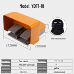 YDT1-18/15 dvigubo pedalo aliuminio kojinis jungiklis lenkimo ir kirpimo ma&scaron;inoms