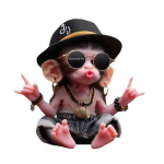 Kalėdų beždžionės pakabukas 2D akrilo kabantis ornamentas Animacinis filmas Monkey Kalėdų eglutės papuo&scaron;alas Automobilio interjero aksesuaras Dovana gyvūnų mylėtojams