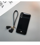 Paprastas Meilės &Scaron;irdelės Grūdinto Stiklo Telefono Dėklas POCO F7 Ultra F7 Pro X7 M6 Pro X6 F6 X5 F5 Smūgiams Atsparus Kietas Galinis Dangtelis Virvelė for POCO X7