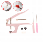 Plastikinės dervos užsegamų sagų montavimo įrankių rinkinys Ne&scaron;iojama rankinė preso sagų ma&scaron;ina &bdquo;Pasidaryk pats&ldquo; siuvimo ma&scaron;ina Rankdarbių įrankių rinkinys 13.7*25.5cm