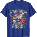 Bombombini Gusini Juokingas Itali&scaron;kas Smegenų puvimo Memas Bootleg Mar&scaron;kinėliai Humoras Brr Brr Patapim Y2k Grafiniai Mar&scaron;kinėliai Apranga Trumpomis Rankovėmis Palaidinės S mėlyna