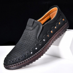 Vyri&scaron;ki natūralios odos laisvalaikio batai Slip on Hollow Batai Vasariniai dideli 39&ndash;48 dydžiai 39