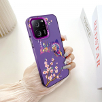 Spalvingas sidabrinis dvipusis kietas dėklas su pie&scaron;iniu, atsparus smūgiams ir kritimams, skirtas Xiaomi Redmi Poco telefonams Redmi K40S