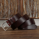 Diržas Vyri&scaron;kas Auk&scaron;tos Klasės Įperkama Prabanga Antialerginis Dažų Įsiskverbimas Verslas Natūrali Oda Gryno Titano Sagtis Sluoksniuota Karvės Oda Formalių Kelnų Diržas 130cm