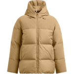 Under Armour Beribis Velvetinis Treniruočių Ap&scaron;iltinantis Užsegamas Ilgomis Rankovėmis Pūkų &Scaron;varkas Moterims &Scaron;varkas Kupranugario-Rudos Spalvos 1384654-263 M