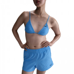 Nike Swim Swoosh Link Patogūs Stilingi Pritaikyti Universalūs Vidutinio Juosmens Paplūdimio &Scaron;ortai Moteri&scaron;ki &Scaron;ortai Mėlyni HV7139-412 S