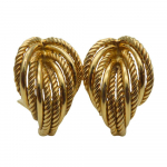 Used CELINE Earring metal 20.6g gold plating