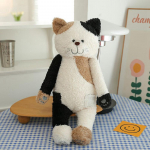50CM Arbata Ryžiai Katė Pliu&scaron;inis Žaislas Juodai Baltas Sujungimas Pliu&scaron;inis Kawaii Katė Mieganti Kojų Lėlė Festivalio Dovana Vaikams Gimtadienio Dovana 50cm