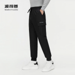 BOSIDENG Men's Warm Fleece-Lined Jogger Pants B30145145 155/62A
