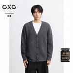 GXG Men's Two-Tone V-Neck Cardigan Sweater L