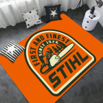 Stihl logotipas durų kilimėlis vaikų kambario miegamojo dekoracija balkono neslystantis durų kilimėlis svetainės namų kilimai 60x90cm