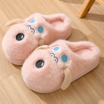Madingi Kawaii animaciniai filmukai &scaron;uniui neai&scaron;kios &scaron;lepetės moterims žiemai, nauji pliu&scaron;iniai &scaron;ilti, jaukūs namų batai, moteri&scaron;ki, mink&scaron;ti, patogūs pūkuoti kambariniai &scaron;lepetės 2024 m. 37 rožinė