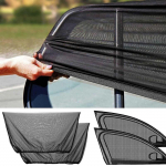 Skirta Toyota Corolla Touring, Corolla Sports, 4 vnt. langų tinklelių komplektas, vabzdžių atbaidymo tinklelis, One size juoda