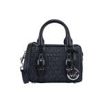 Michael Kors Bedford Legacy Monogramos Logotipas Vintage Oda Bostono Rankinė Moteri&scaron;kos Rankinės Juoda 32F9S06C0B-001 Extra Small