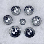 7 vnt. automobilio variklio dangčio priekinės ir galinės bagažinės emblema ženklelis BMW 50-mečio leidimui E36 E46 E53 E90 E60 E93 E87 G01 G20 X3 X5 F30 F20 82 74 56x4 45