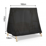 182*139*170cm Lauko sūpynių uždangalas Reguliuojamas Lauko baldų uždangalas Naudojamas i&scaron;tisus metus 210D Oksfordo audinys Atsparus dulkėms ir vandeniui