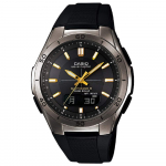 Wave Ceptor Solar Juodas [Casio] WVA-M640B-1A2JF Radijo bangomis valdomas laikrodis,