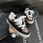 Nauji Kedai Vyrams Riedlentės Batai Spalvingi Kedai Vyrams Streetwear Hip Hop Platforminiai Batai Vyrams Dizainerio Skate 2024 35 juoda ruda spalva