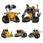 5-in-1 robotų programavimo nuotolinio valdymo konstravimo kaladėlės, transformuojami robotų modelio papuo&scaron;alai, vaikų &scaron;ventinės dovanos, &bdquo;pasidaryk pats&ldquo; žaislai