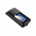 VAORLO USB 5.0 adapteris 2 viename skystųjų kristalų ekranas Pasirenkamas įrenginio jungtis Bluetooth imtuvas siųstuvas, skirtas televizoriaus ausinėms, mažas delsimas juoda
