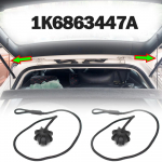 2X skirtas VW Golf MK5 MK6 Rabbit R R32 R20 GTI Hatch Automobilių siuntinių lentynos virvelė Tonneau dangčio a&scaron;ies dirželis 1K6863447A