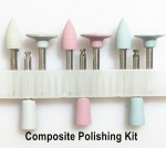9pcs/10pcs/12 pcs set Dental Composite Polish Kit Porcelain PolisherTeeth Polishing Bur Metal Crown polishing for Low-speed Handpiece 9 pcs set B