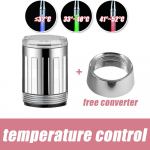Led vandens mai&scaron;ytuvas Stream Light Virtuvė vonios kambarys du&scaron;o čiaupo mai&scaron;ytuvo antgalis 7 spalvos keitimo temperatūros jutiklis &scaron;viesos mai&scaron;ytuvas Led Temperature control