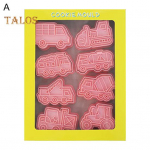 1 rinkinys Sausainių formelės be kvapo, antikorozinės, beskonės, patvarios saldaus pyrago biskvito formos vaikams