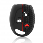 Silikono automobilio raktų pakabuko dėklo dangtelio dangtelio priedai, tinkantys Ford Mondeo Fiesta Focus C-Max KA GALAXY juoda