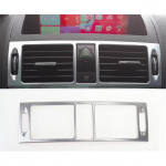 For Mercedes Benz C class W204 Interior Trim Air conditioning CD Control Panel frame Car Styling Stickers cover Auto