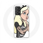 Coque pour Samsung Galaxy A52 Alice princesse tatou&eacute;e