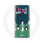 Coque pour Samsung Galaxy A50 Squid Game Affiche personnages Art
