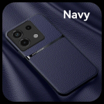 Automobilinis magnetinis laikiklis, odinis dėklas, skirtas Xiaomi Redmi Note 13 Pro 5G mink&scaron;to silikono smūgiams atsparus galinis dangtelis Redmy Note13 Pro Plus Pro+ Redmy Note13 5G tamsiai mėlyna spalva