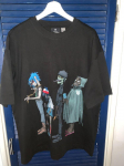 Gorillaz Sea Bacon juodi dvipusiai D Fit Limited leidimo unisex mar&scaron;kinėliai S