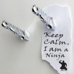 2 couteaux aimant&eacute;s ninja pour frigo noir