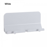 Sieninio laikiklio įkroviklio kabliukas pakabinamas stovo laikiklis i&scaron;maniojo telefono mobiliojo telefono plan&scaron;etinio kompiuterio laikiklis, priklijuotas ant sienos balta