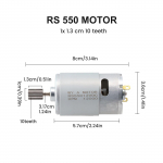 Pavarų Žaislinio Automobilio Variklis 10000rpm 16000rpm 23000rpm 6V /12V 24V 550 12V 12000RPM