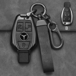 Lydinio stiliaus automobilio rakto dėklas, apvalkalas, pakabukas, skirtas Mercedes Benz A B C E G klasei C200 C300 E350 W205 E260L GLK A45 AMG BGA priedai