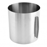 Reguliuojamas torto žiedas kepimui ir dekoravimui Nerūdijančio plieno kepimo įrankis desertams Universalus apvalus torto formos indas namų kepėjams 20 cm