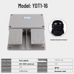 YDT1-18/15 dvigubo pedalo aliuminio kojinis jungiklis lenkimo ir kirpimo ma&scaron;inoms