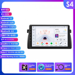 Ossuret 2 Din Android automobilio radijas BMW E46 M3 1999 -2006, Carplay Andriod Auto Multimedia Stereo Bluetooth 9 colių i&scaron;manusis ekranas SWC RDS OBD2 SWC S4 8Core 4G 32G AI