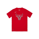 Nike NBA Čikagos &bdquo;Bulls&ldquo; logotipas Mar&scaron;kinėliai Patogūs Kvėpuojantys Trumpomis Rankovėmis Vaikams Vir&scaron;utiniai Drabužiai Raudoni 3Z2B7BBWZ-BUL M