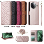 Xiaomi POCO F7 Pro/Ultra & Redmi K80/K80 Pro Odinis telefono dėklas Long Lanyard ruda