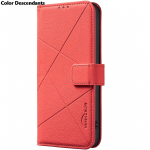 G05 G15 G35 G55 G75 5G atlenkiamas dėklas RFID odinis knygutės tipo dėklas Motorola Moto G84 G54 Power G34 G24 G14 G04 G13 G23 G53 G73 15 Capa Moto E15 raudona