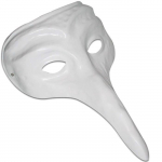 Masque V&eacute;nitien - DTM - 26 cm - Blanc - Adulte - Mixte balta
