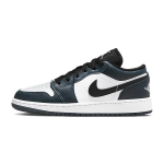 Air Jordan 1 Low GS Armory Navy Vaikams Sportbačiai Mėlyni Juodi Balti 553560-411 36