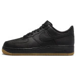 Nike Air Force 1 07 Juodi su guminiu padu Vyri&scaron;ki sportbačiai Gum-Light-Brown DZ4404-001 43 black
