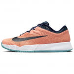 NikeCourt Air Zoom Vapor Pro 3 Molio spalvos Apricot Agate Obsidian Vyri&scaron;ki sportbačiai Oranžiniai Balti Džinsiniai-Turkio spalvos HQ6034-800 41